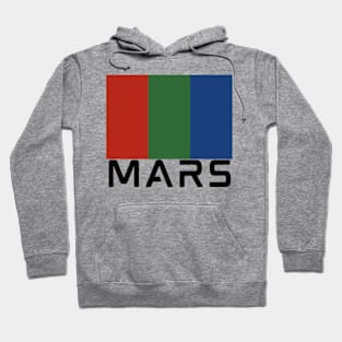 The Flag of the Planet Mars - Martian Flag Hoodie